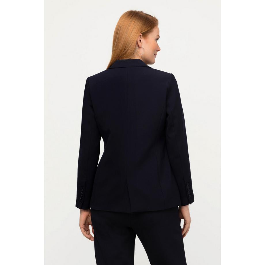 Ulla Popken Fitted Schusterstich Reverskragen Blazer  
