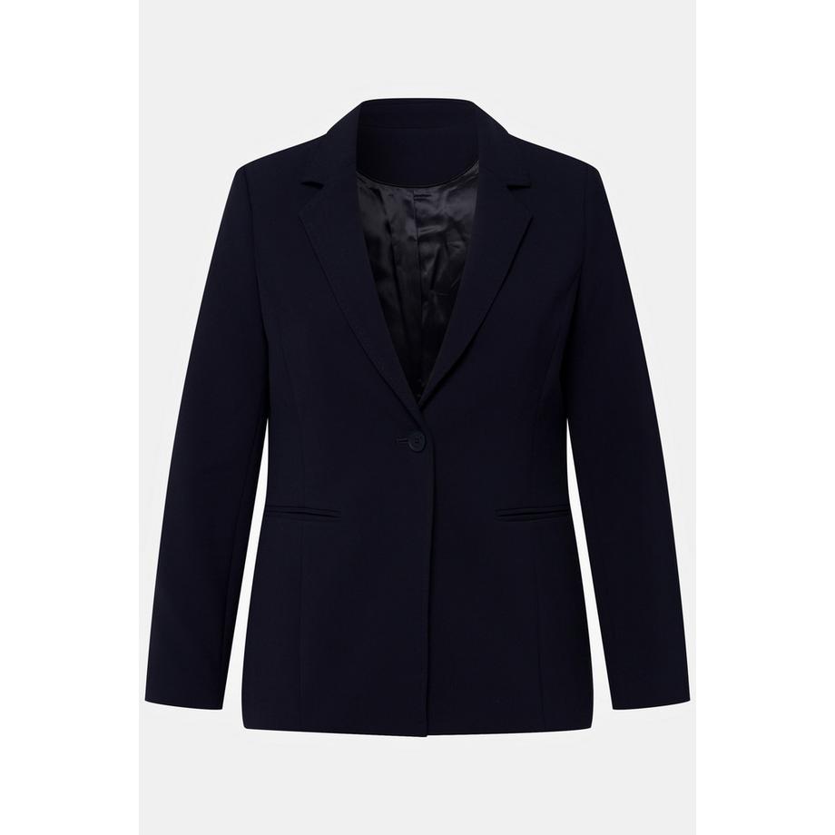 Ulla Popken Fitted Schusterstich Reverskragen Blazer  