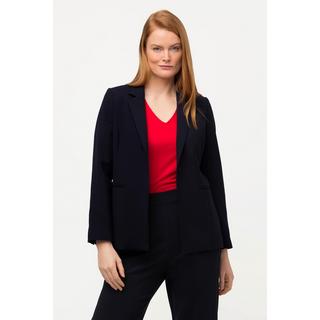 Ulla Popken Blazer Fitted Punto Decorativo Collo Revers  