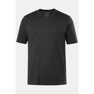 JP1880  T-shirt basic con scollo a V antracite mélange 