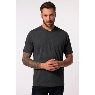 JP1880  T-shirt basic con scollo a V antracite mélange 