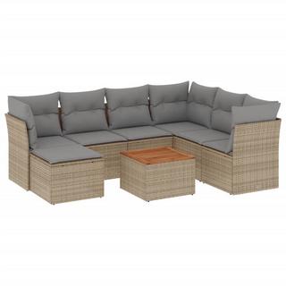 VidaXL set divano da giardino Polirattan  