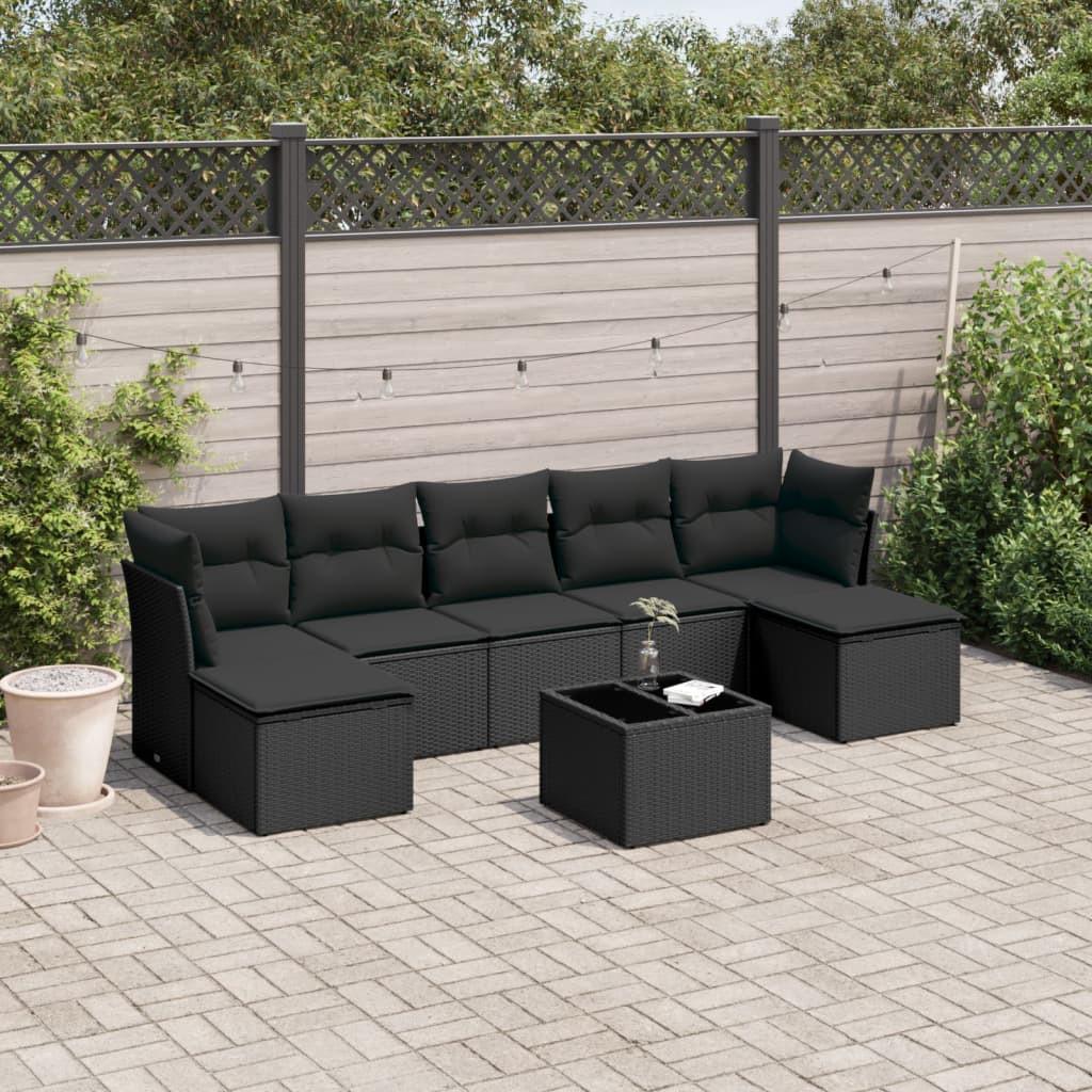 VidaXL set divano da giardino Polirattan  