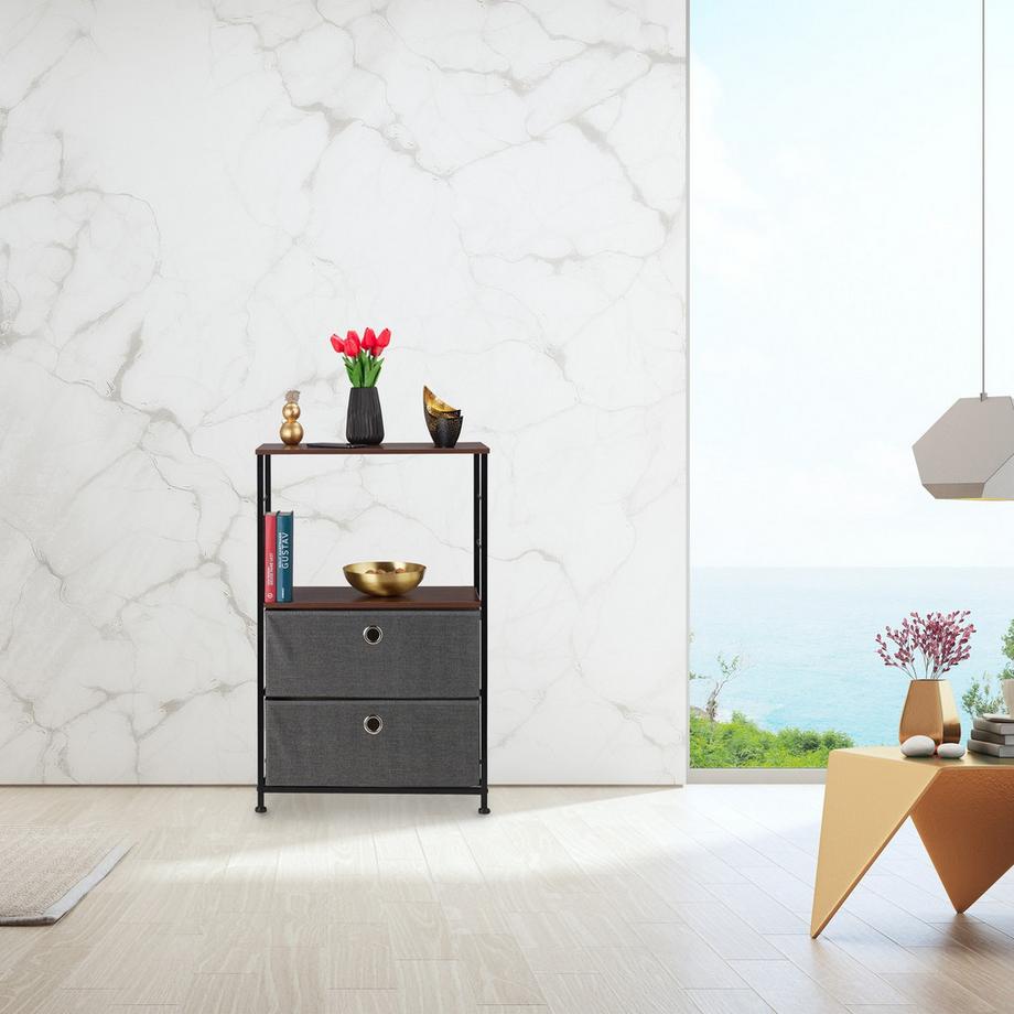 B2X Cassettiera con 2 cestelli pieghevoli  