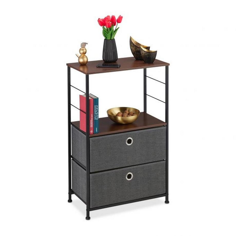 Cassettiera con 2 cestelli pieghevoli