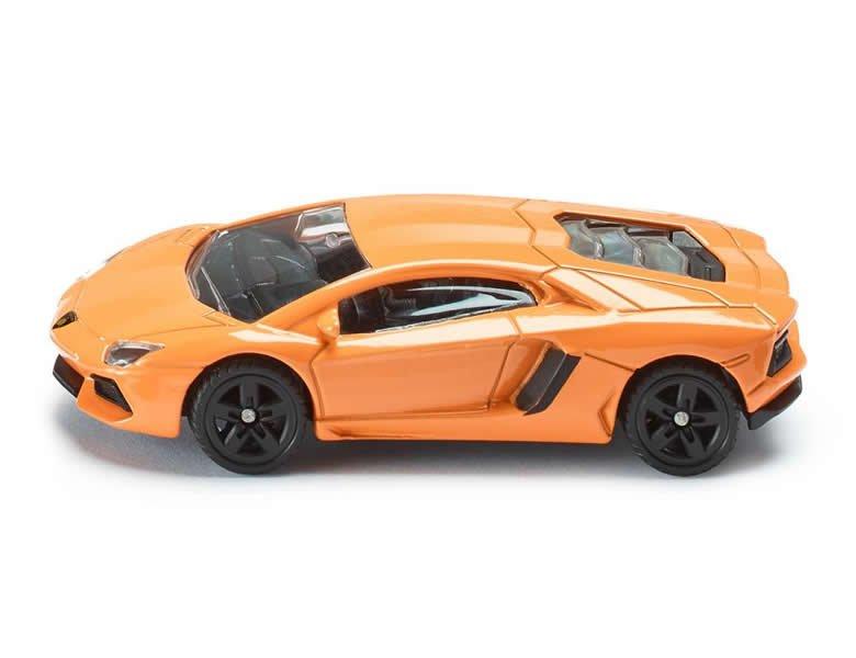 siku  1449, Lamborghini Aventador LP 700-4 Sportwagen, Metall/Kunststoff, Orange, Spielzeugauto für Kinder 