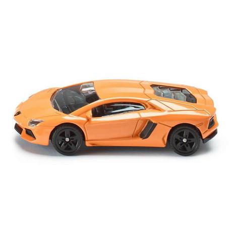 siku  1449, Lamborghini Aventador LP 700-4 Sportwagen, Metall/Kunststoff, Orange, Spielzeugauto für Kinder 