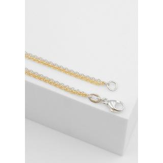 MUAU Schmuck  Collier Rundanker Bicolor Gelbgold-/Weissgold 750, 1.5mm, 45cm 