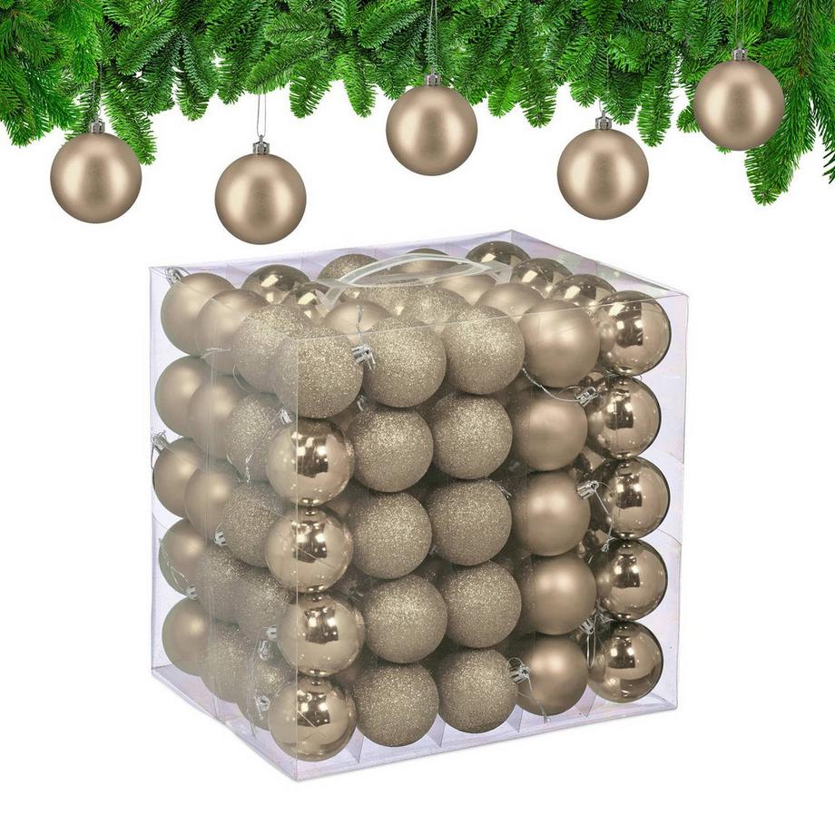 Set di palline per albero di Natale, 100