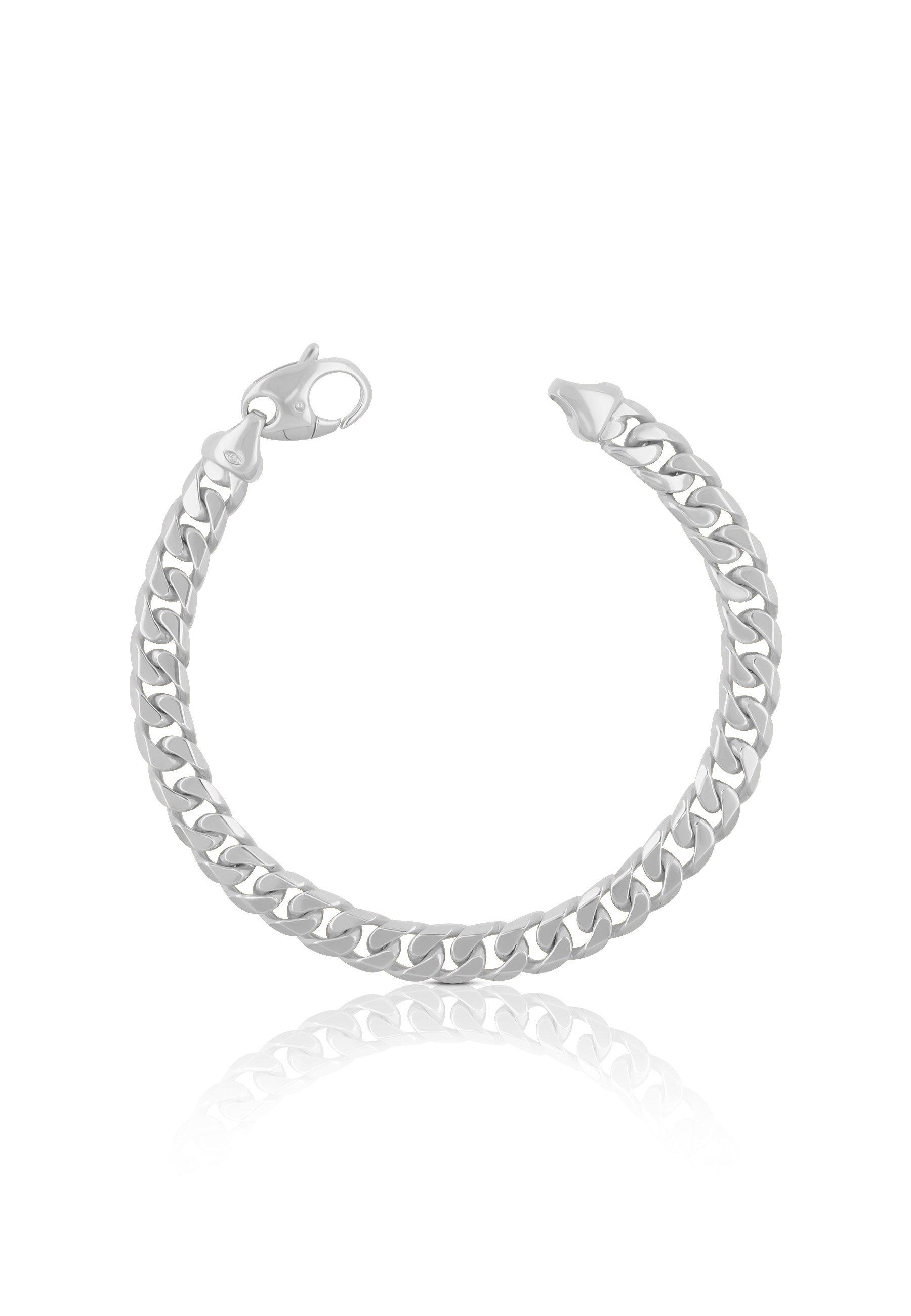 MUAU Schmuck  Bracelet réservoir en or blanc 750, 19cm, 7mm 