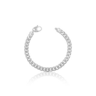 MUAU Schmuck  Bracelet réservoir en or blanc 750, 19cm, 7mm 