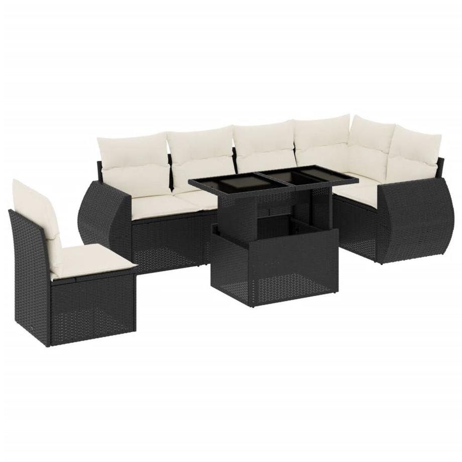 set divano da giardino Polirattan