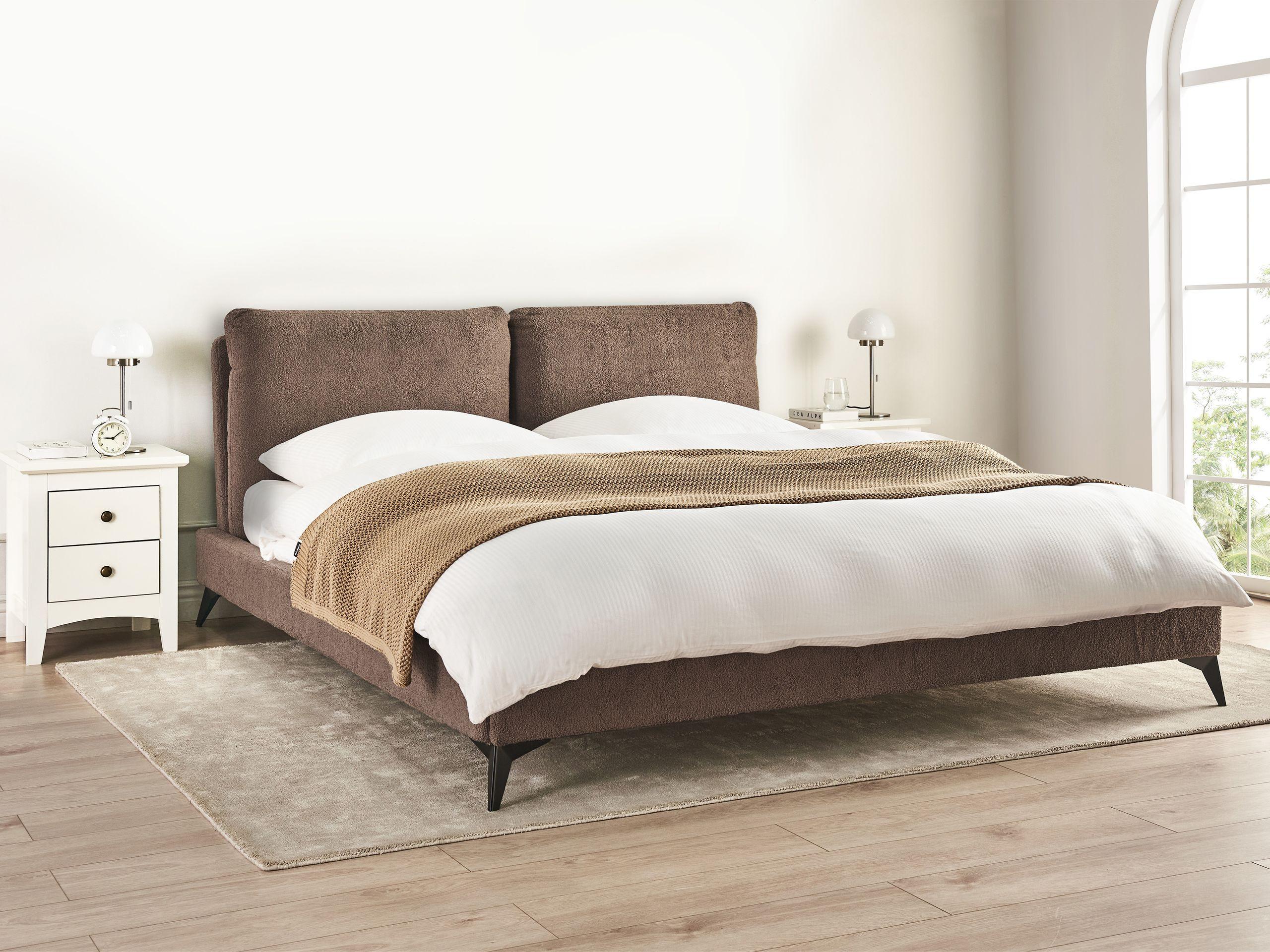 Beliani Letto en Bouclé Scandinavo MELLE  