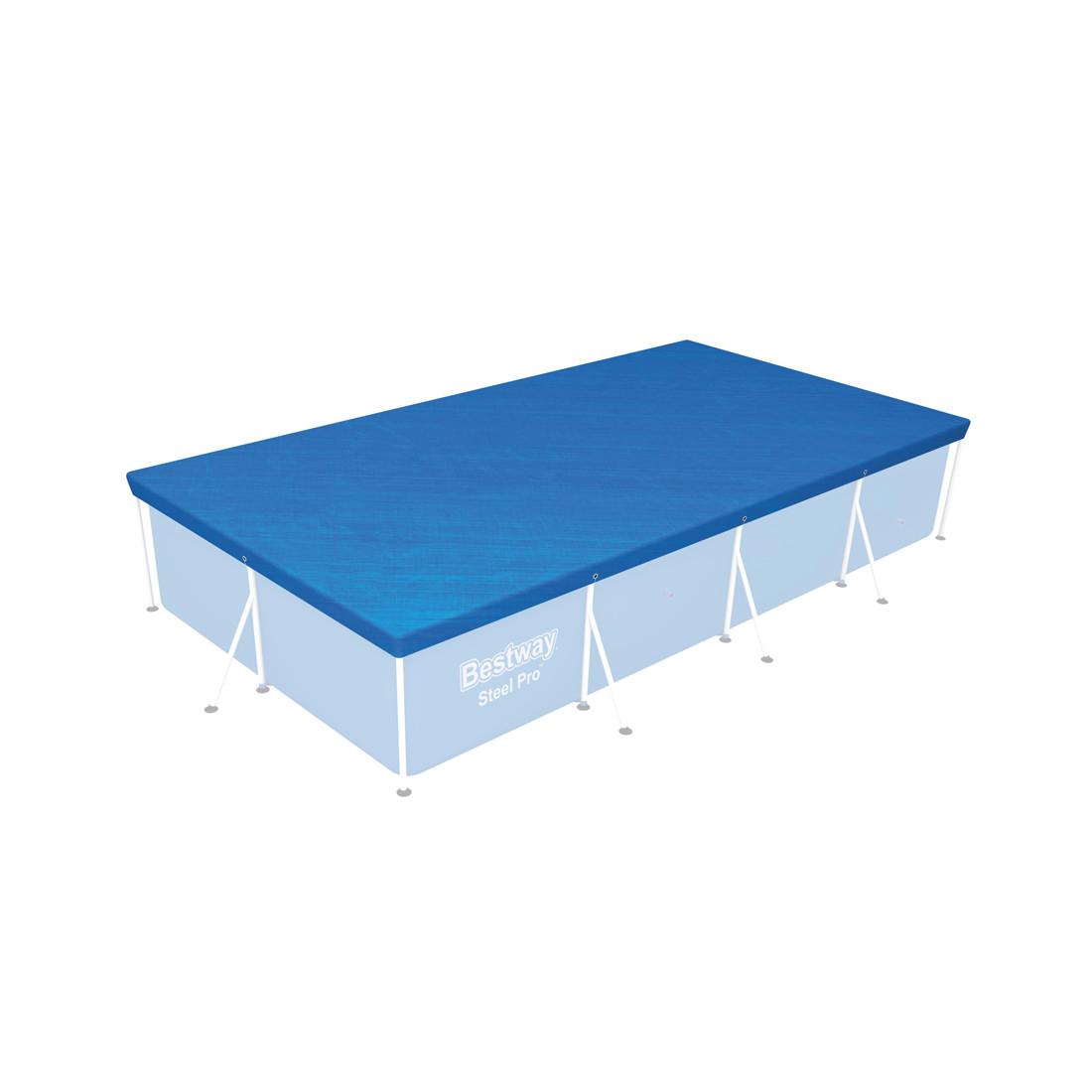 Bestway  Flowclear PE-Abdeckplane für 400x211cm Steel Pro Pools 