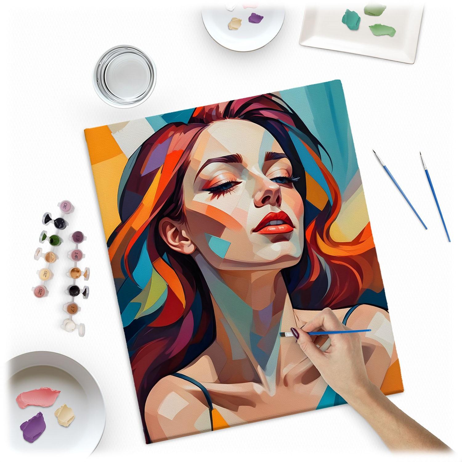 B2X Malen nach Zahlen 40x50 cm Massido Porträt einer Frau  