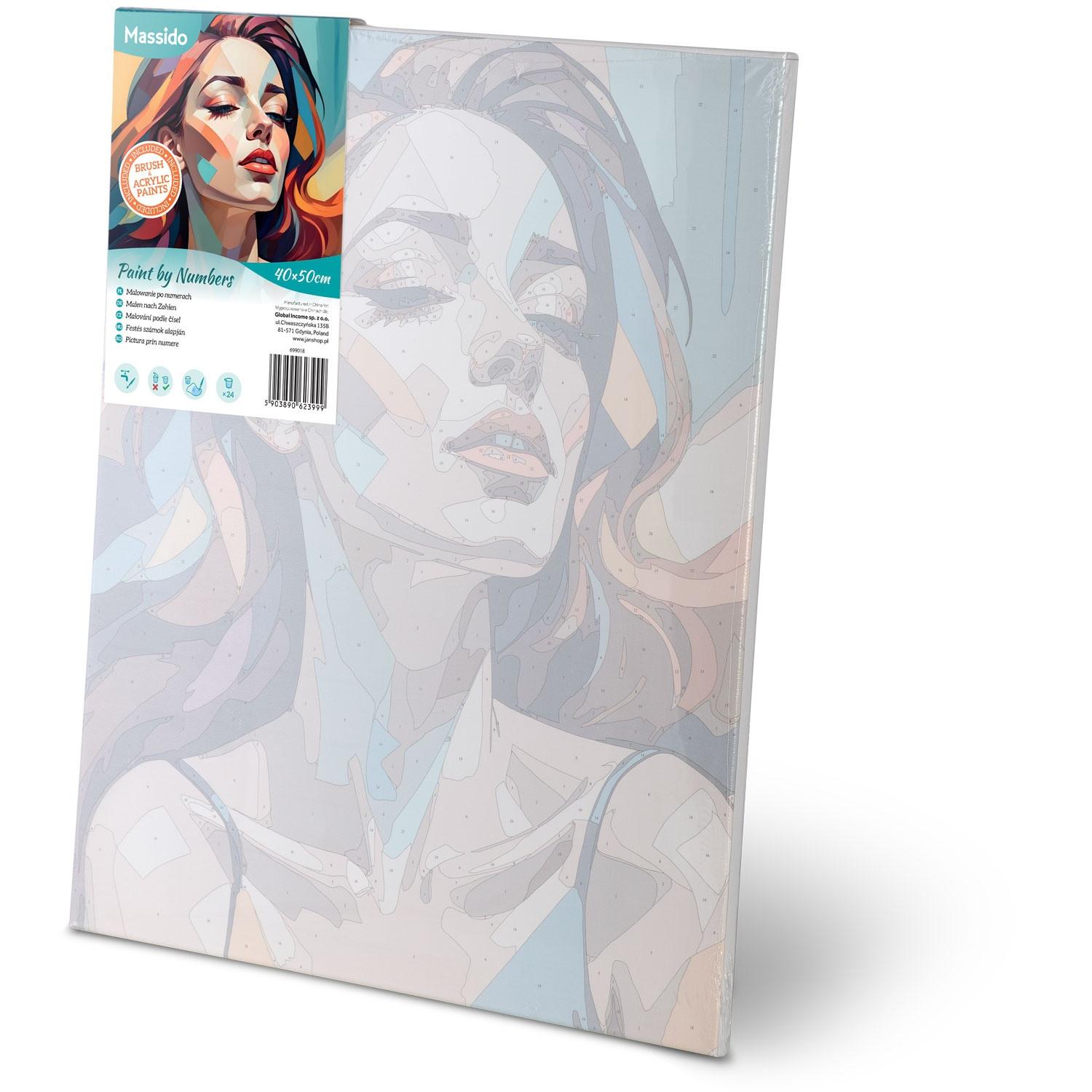 B2X Malen nach Zahlen 40x50 cm Massido Porträt einer Frau  