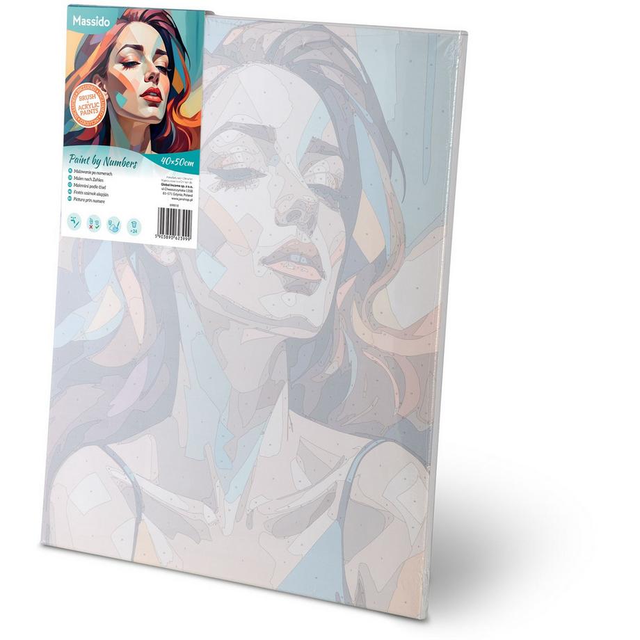 B2X Peinture par numéros 40x50 cm Massido Portrait de femme  