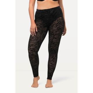 Ulla Popken  Strumpf-Leggings, Mesh, Animalmuster 