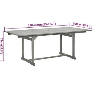 VidaXL Ensemble de salle à manger de jardin bois d'acacia  