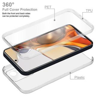 Cadorabo  Housse compatible avec Xiaomi 11T / 11T PRO - 360° Full Body Coque de protection - Protection frontale et dorsale, protection intégrale avec protection d'écran 