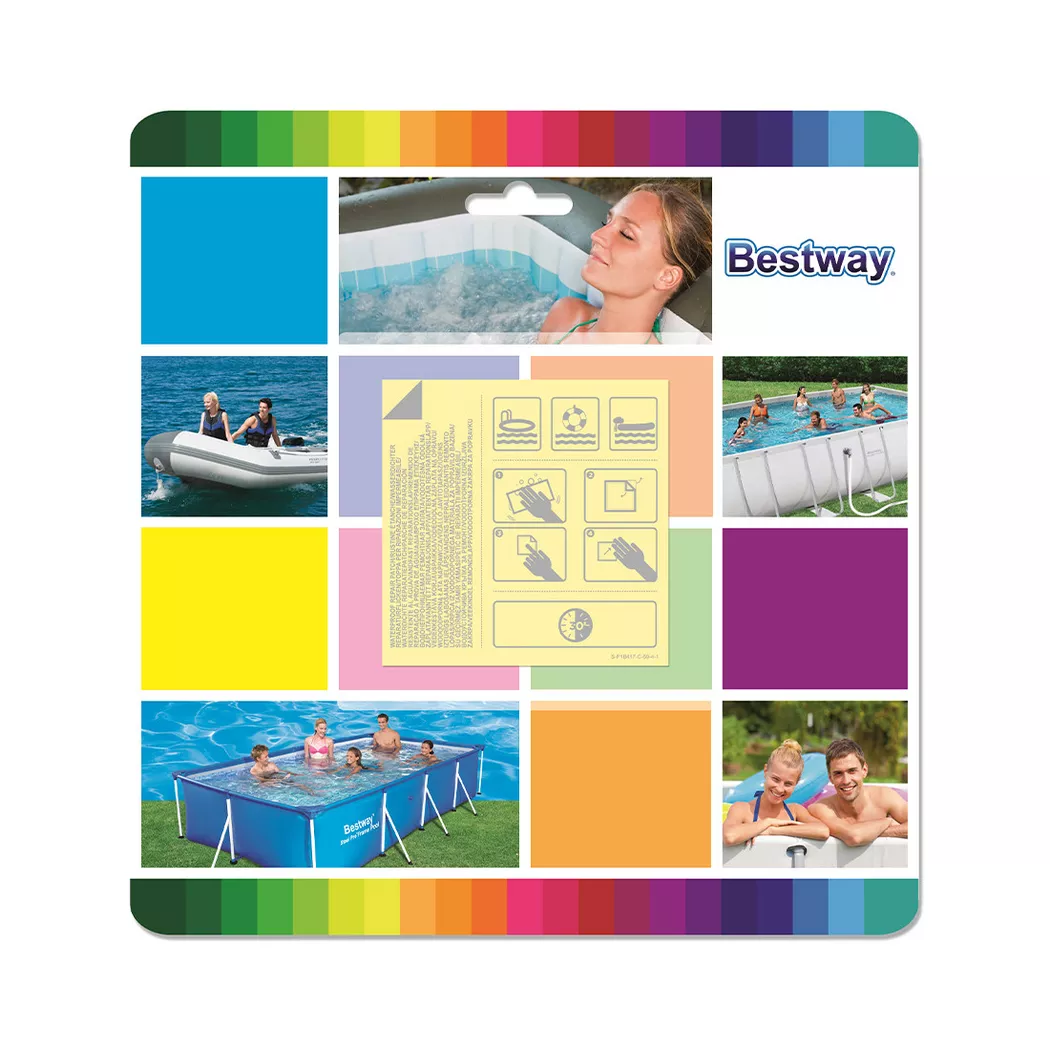 Bestway - Reparaturkit wasserfest selbstklebend, One Size
