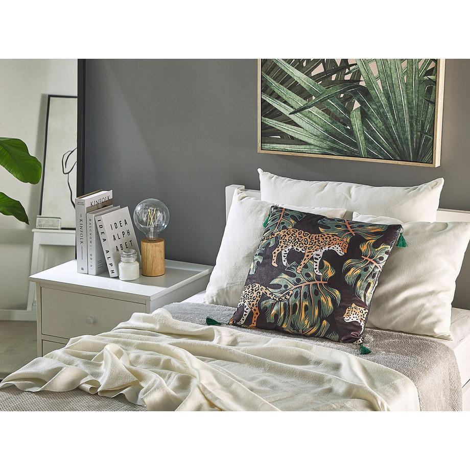 Beliani Lot de 2 coussins décoratifs en Velours Moderne KUHI  