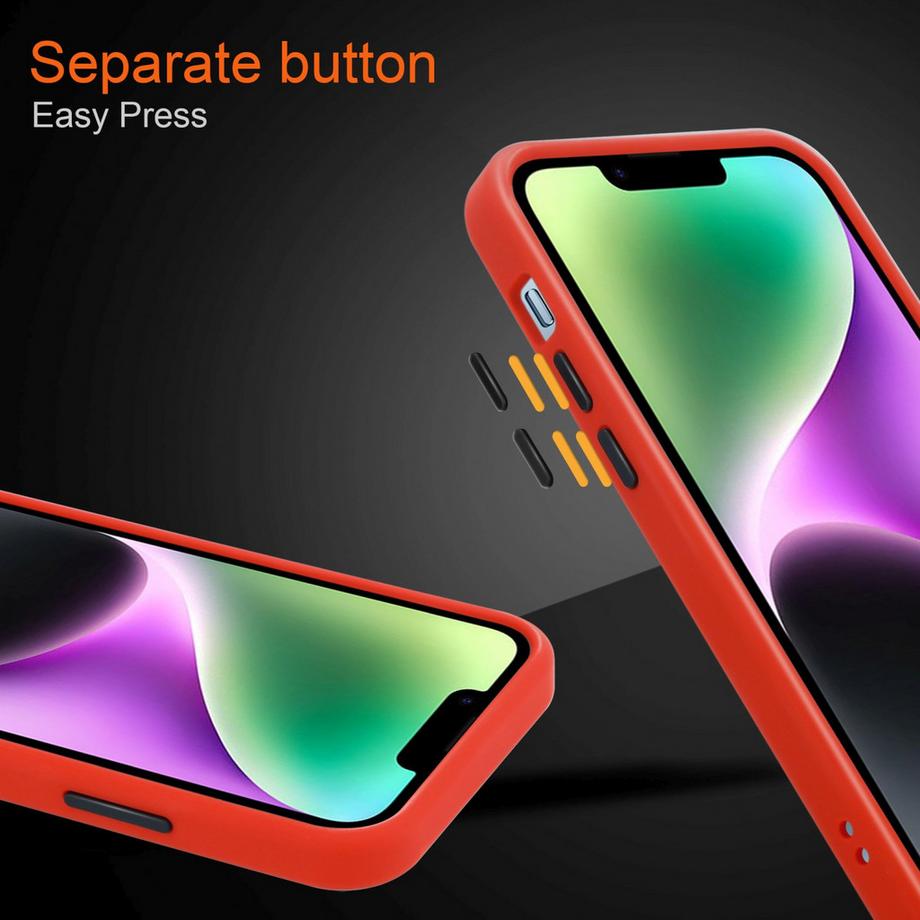 Cadorabo  Hülle für Apple iPhone 14 PLUS Hybrid mit TPU Silikon Innenseite 