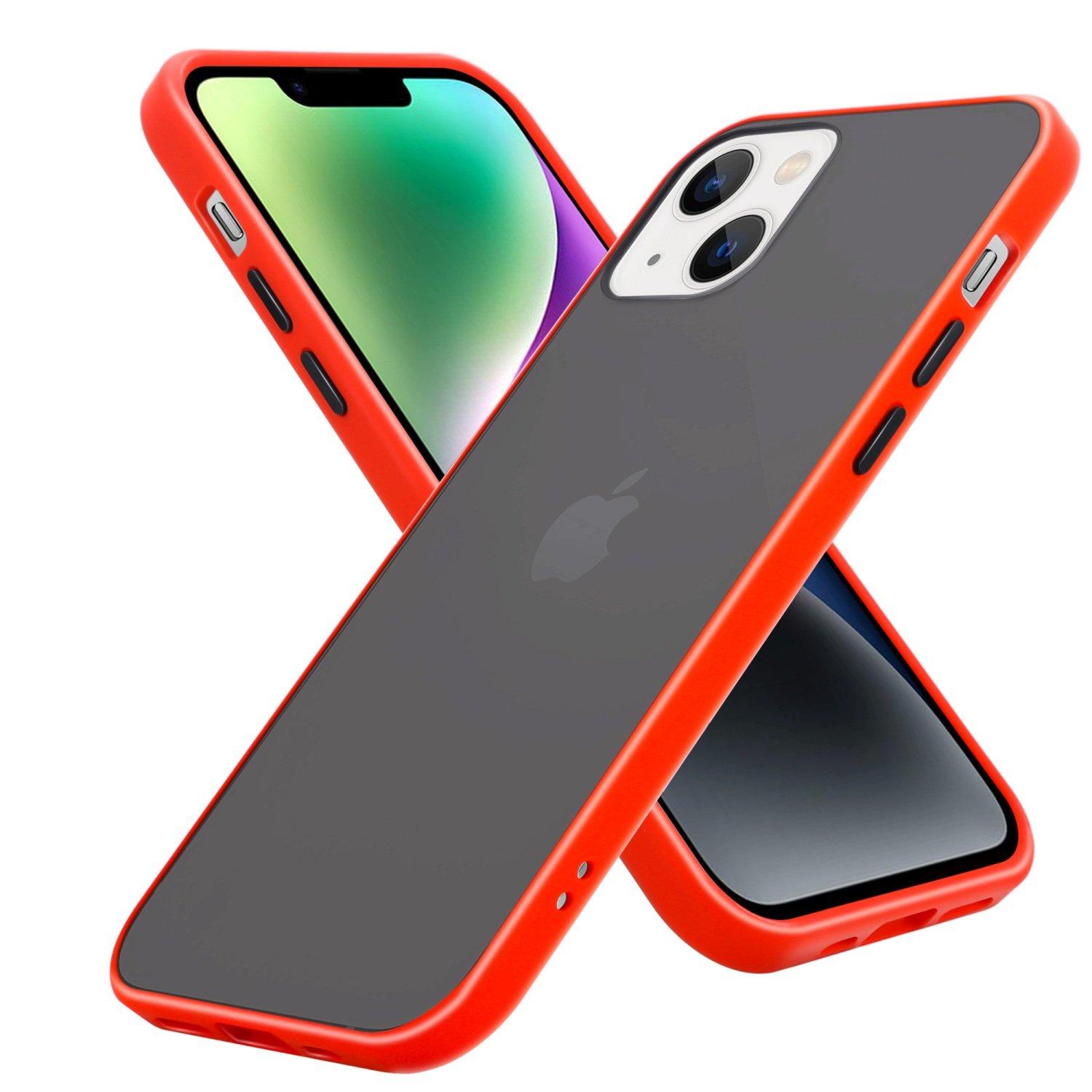 Cadorabo  Housse compatible avec Apple iPhone 14 PLUS - Coque de protection hybride avec intérieur en silicone TPU et dos en plastique mat 