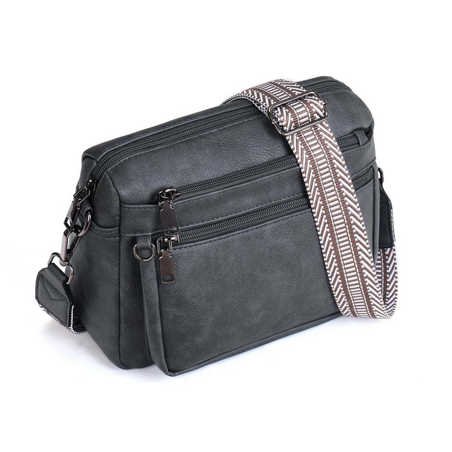 Only-bags.store Sac à Bandoulière Taille Moyenne avec Design Multipoche  