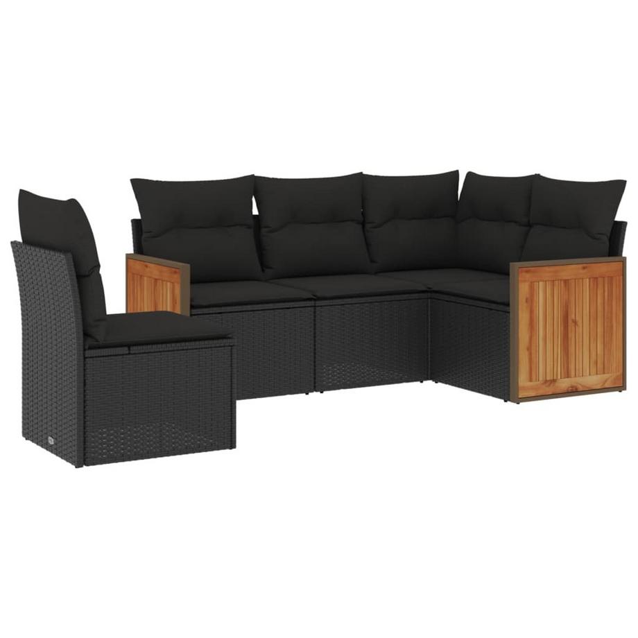 set divano da giardino Polirattan