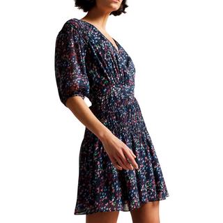 TED BAKER Casadee Kittel Panel Wickel Mini Kleid  