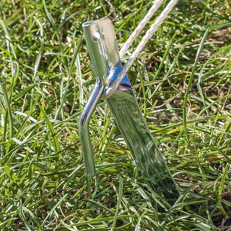 Pricenet  Picchetto 30 cm in metallo con gancio 