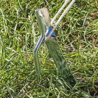 Pricenet  Picchetto 30 cm in metallo con gancio 