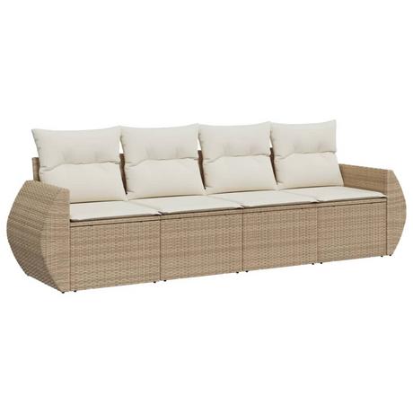 VidaXL set divano da giardino Polirattan  