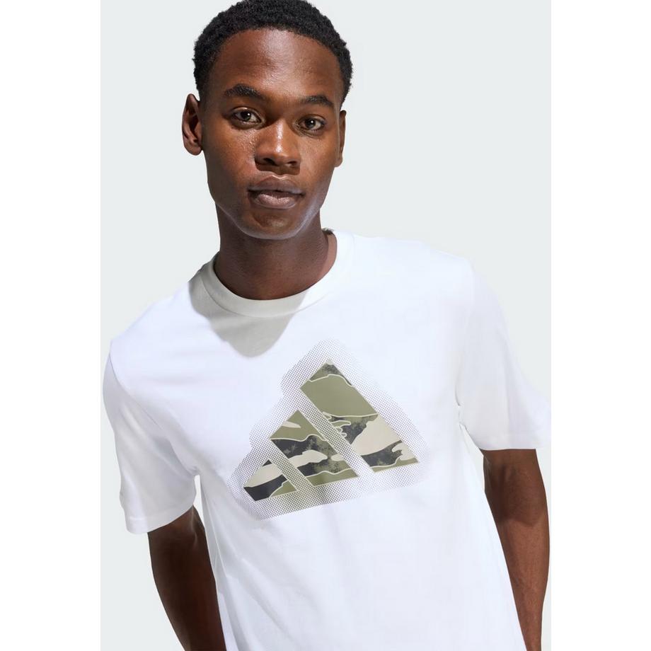 adidas T-shirt Camo Modern Logo Graphic  
