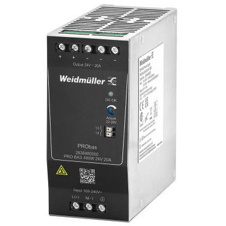 Weidmüller  PRO BAS 480W 24V 20A alimentatore per computer Nero 