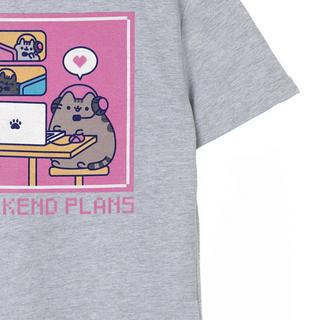 PUSHEEN  Weekend Plans TShirt  kurzärmlig 