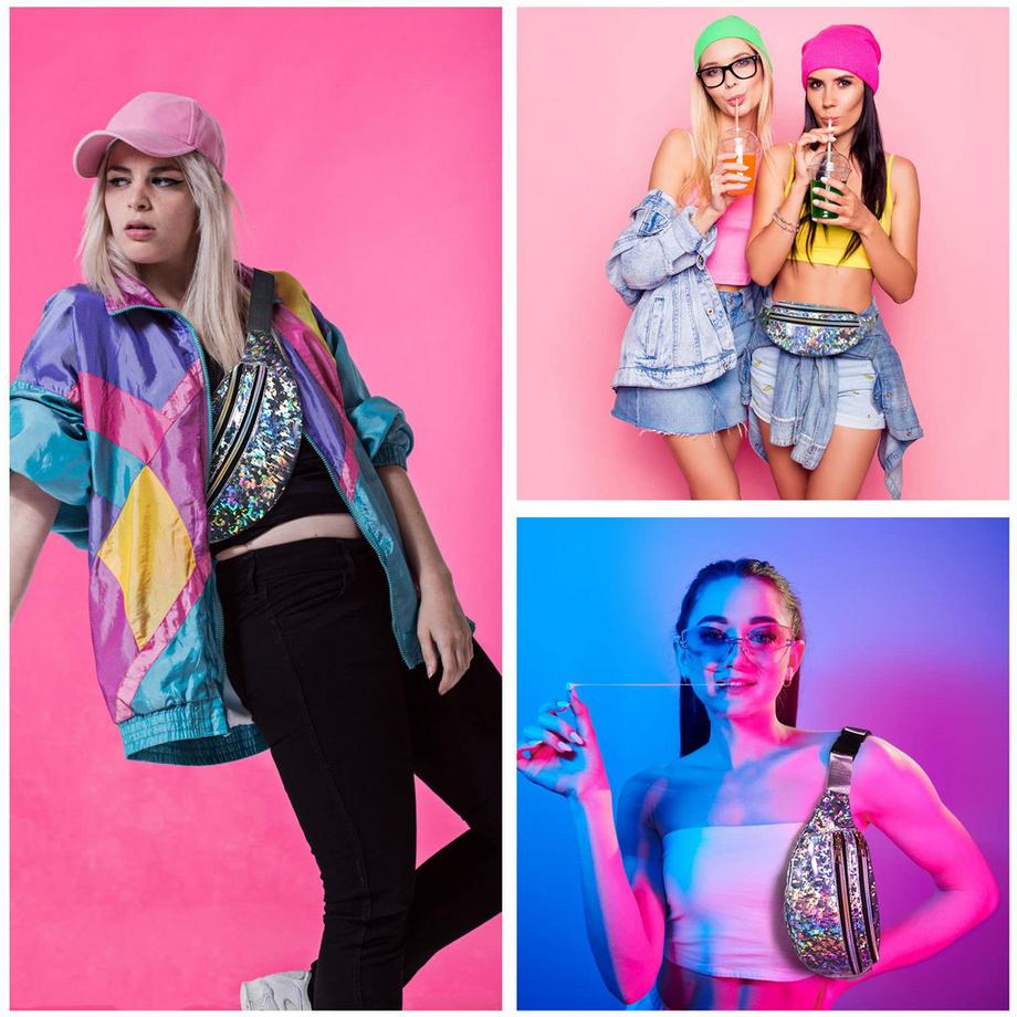 Only-bags.store Fashion Wasserdichte Gürteltasche mit 3 Fächern  