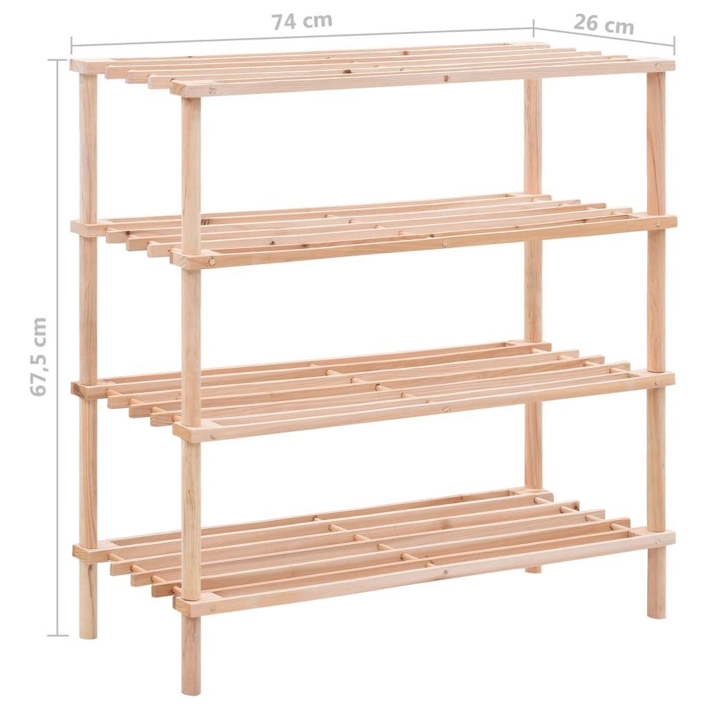 VidaXL Étagère à chaussures bois  