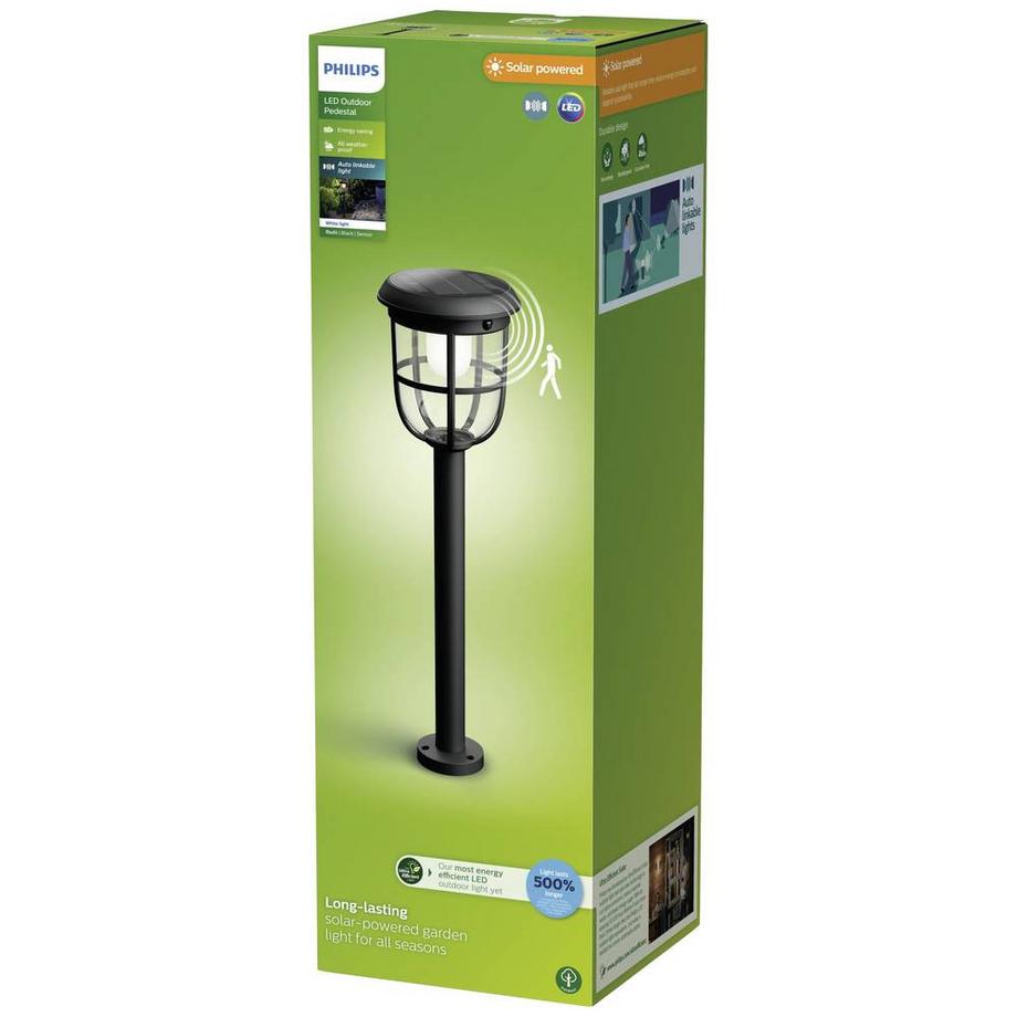 Philips Lighting Lampada solare da terra per esterno con rilevatore di movimento  