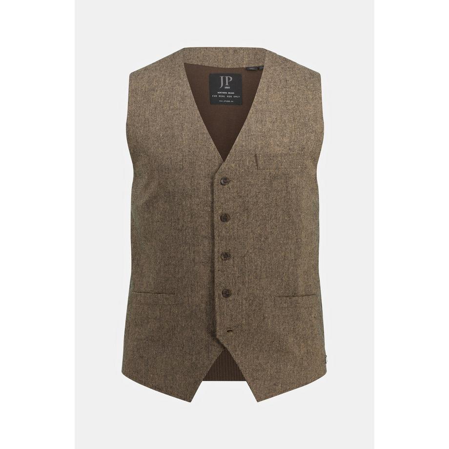 JP1880 Gilet di tweed Tracht Misto lana Motivo sale e pepe Dorso in maglia  