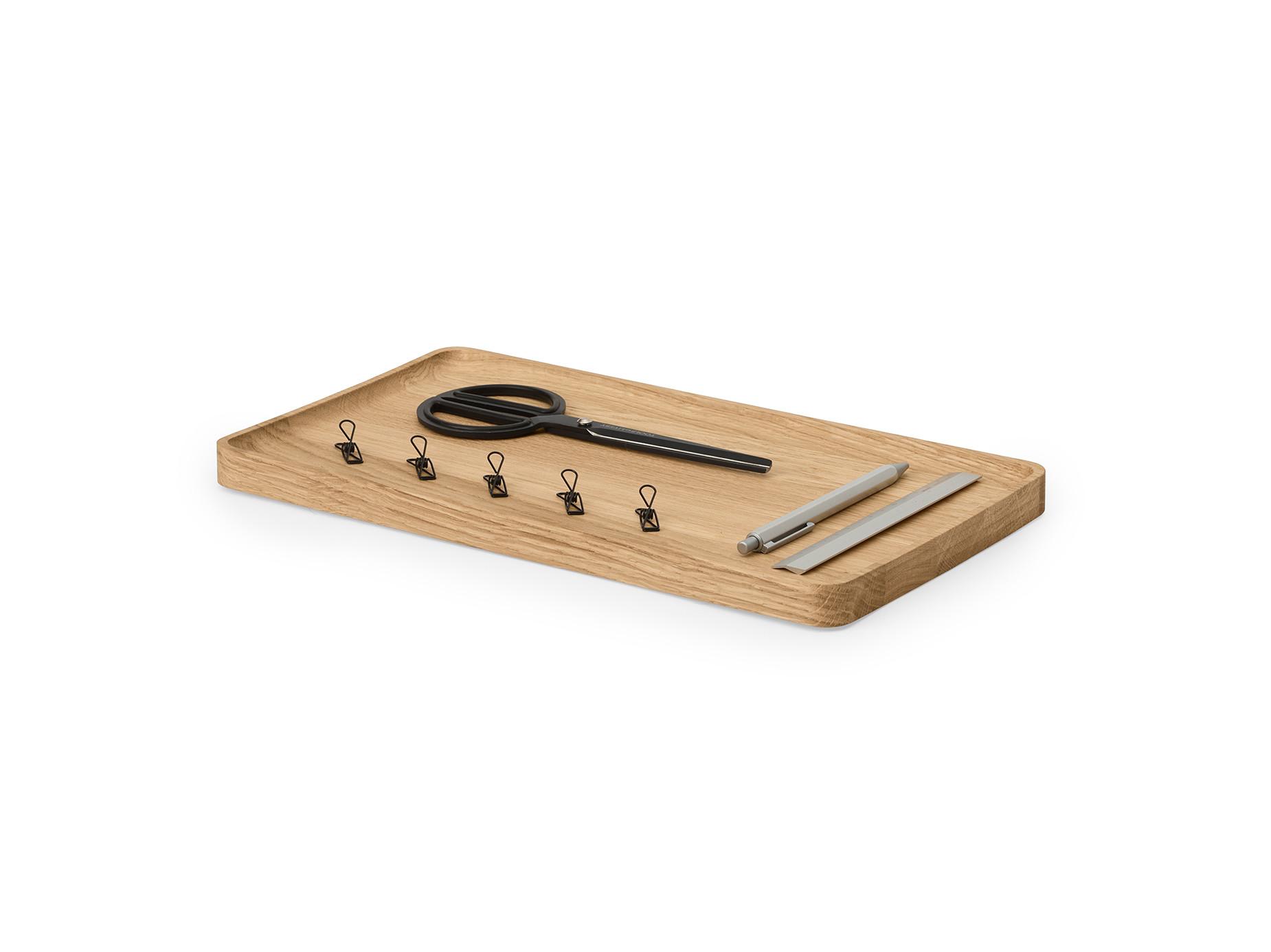 Oakywood Catchall Tray - Plateau en bois - Organiseur de bureau 20x36x2cm, 620g  