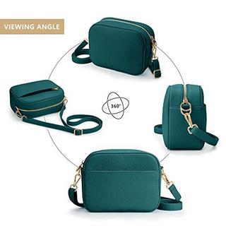 Only-bags.store Stylische Vegane Leder Crossbody Schultertasche mit 2 verstellbaren Gurten  