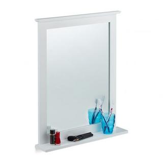 B2X Weißer Wandspiegel mit Ablage  