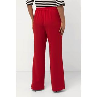 Ulla Popken Pantalon de tailleur jambe droite large taille élastique  