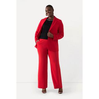 Ulla Popken  Pantalon de tailleur à jambe droite et large. Taille élastique 