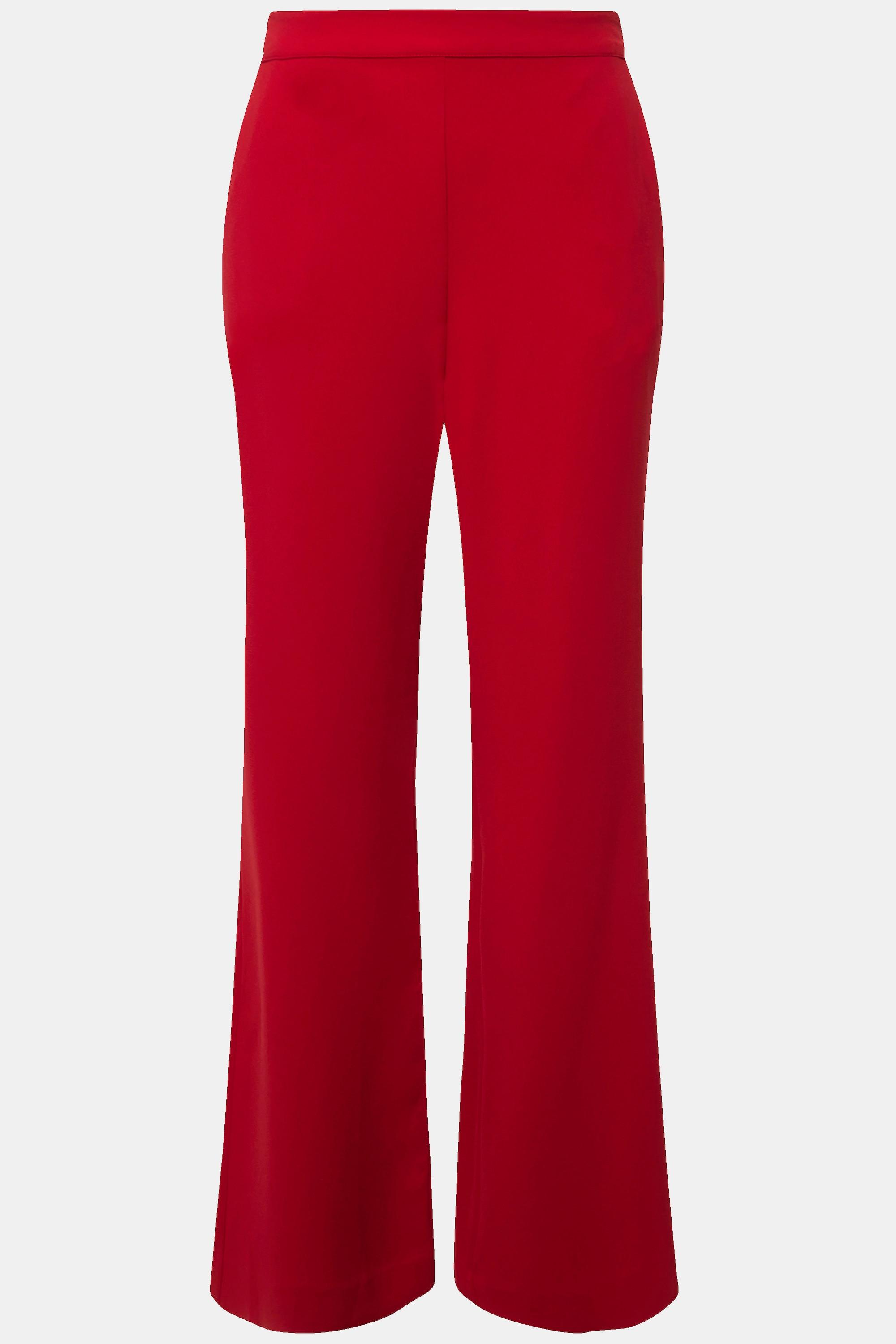 Ulla Popken Pantalon de tailleur jambe droite large taille élastique  
