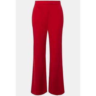 Ulla Popken Pantalon de tailleur jambe droite large taille élastique  