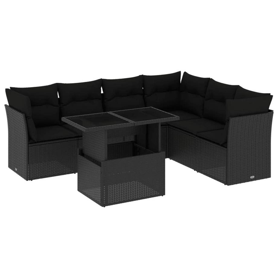 set divano da giardino Polirattan