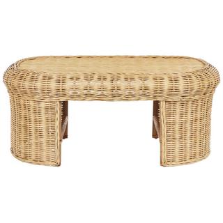 Beliani Tavolino da giardino en Rattan Boho LIVADEIA  